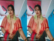 Horny Desi Bhabhi Shows her Boobs and Pussy part 1